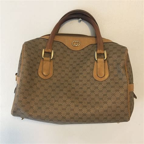 gucci brown bag vintage|authentic vintage Gucci bag.